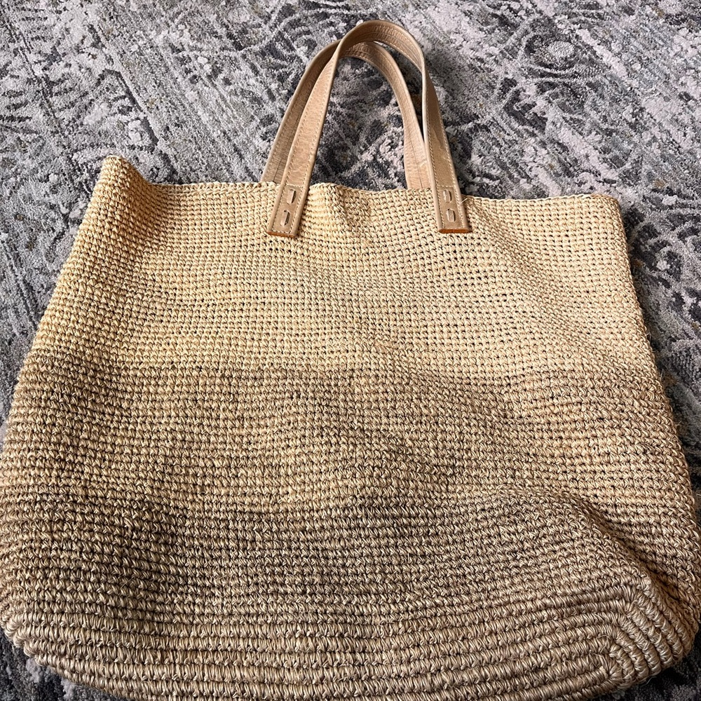 Tri color Oversized Beach Bag - NWOT